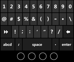 Number InputScope